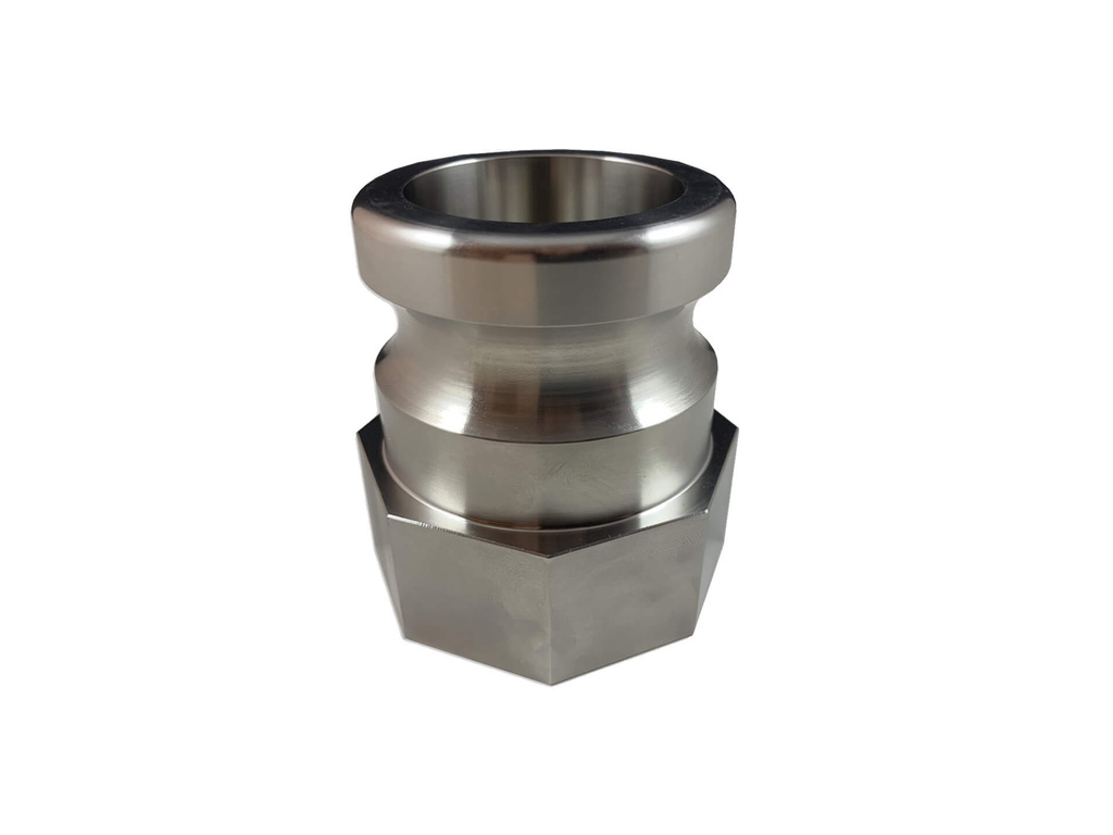 IBC 60x6 med Camlock-hane - rustfrit stål