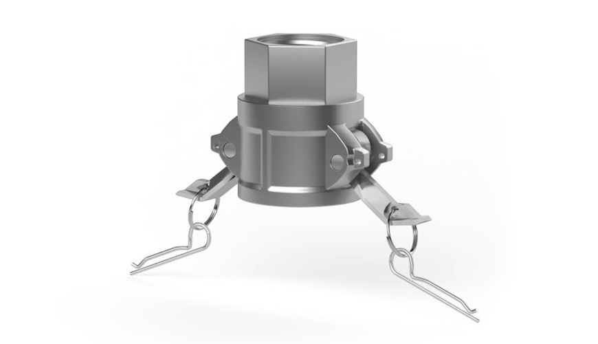 Indvendig kobling D - indvendigt aluminiumsgevind