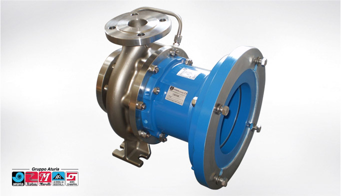 Modulært design - udskiftelighed med ND Kemi-standardpumper Fremragende hydraulisk ydeevne og højeste effektivitet Lave NPSH-værdier - reduceret risiko for kavitation Lukkede eller halvåbne løbehjul ISO7005 PN-flanger, 150 lbs ANSI B 16.5 Standardiserede installationsmål ISO22858 NDM-serien fås både i blokmonteret kompakt design og med separat lejekonsol, såkaldt ”langkoblet” med akselkobling SS eller Hastalloy C-magnethus for bedste kraftoverførsel af magneterne. "langkoblet" med akselkobling SS eller Hastalloy C magnethus for bedste kraftoverførsel over magneterne Homogene SIC siliciumcarbidglidelejer - giver meget lang levetid Robust aksel- og lejekonstruktion ATEX-certificeret Option; kappede pumpehuse, Pt-100 sensorer, inducere, QHP-tester osv.