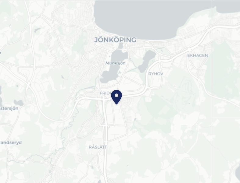 Kort over jönköping