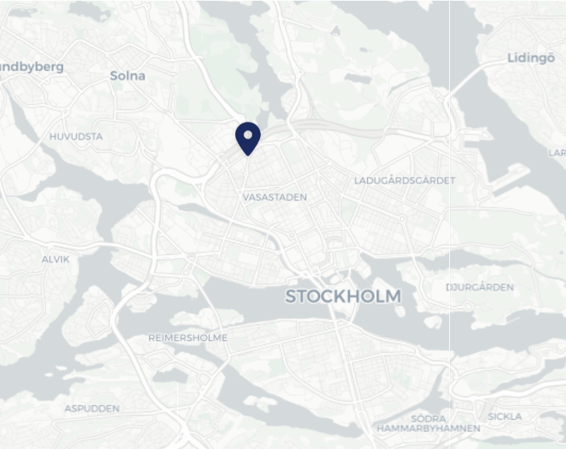 Kort over Stockholm