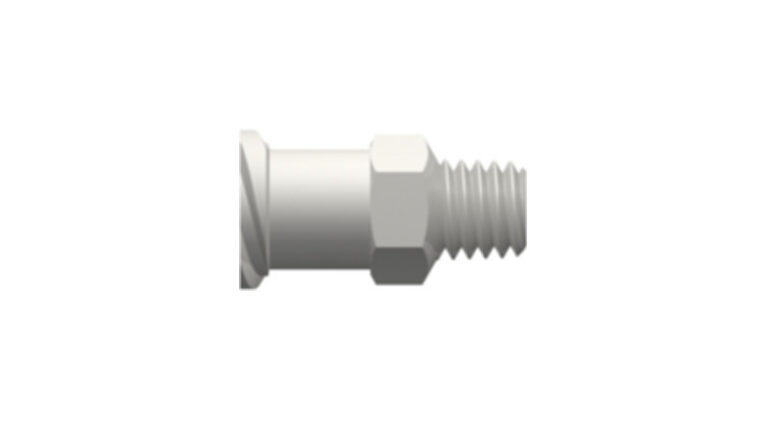 Luer-gevindkobling, hun, med 1-4 hex til 10-32 special konisk gevind (1)