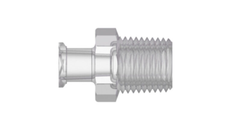 Luer-kobling med indvendigt gevind med 7-16 hex til 1-8-27 NPT-gevind (1)