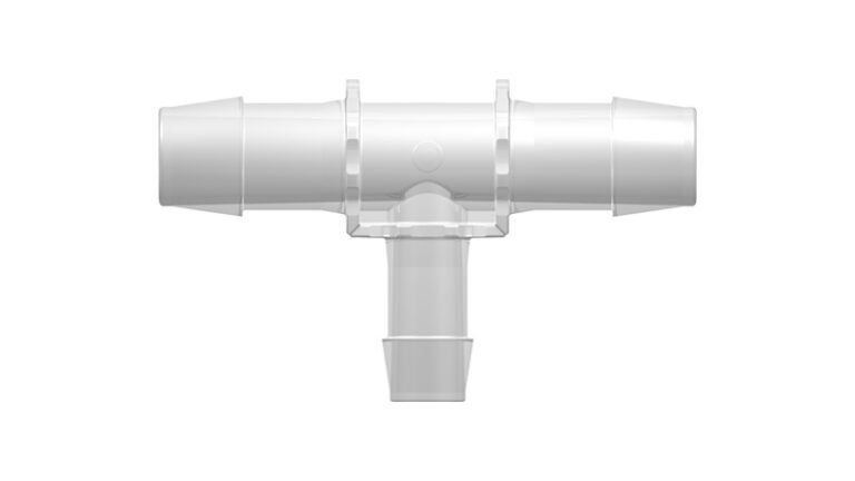 T-formet reduceret slangekobling med slangenipler i 600-serien