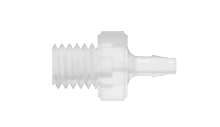 1/16" x 10-32 UNF gevindskåret slangenippel