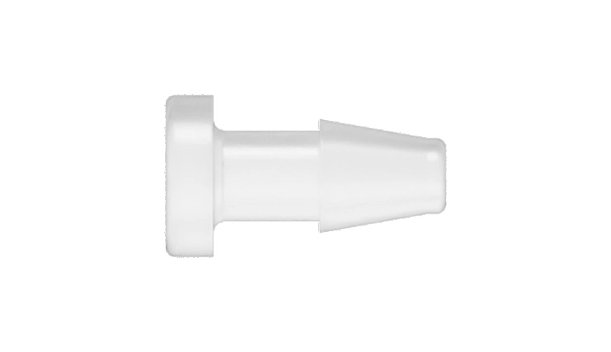 1/8" slangenippel med prop