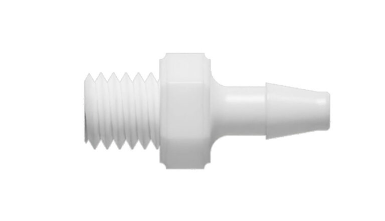 3/32" x 10-32 UNF gevindskåret slangenippel