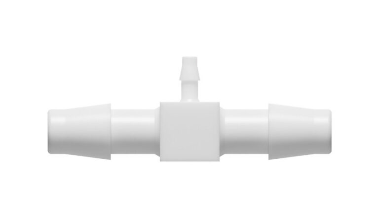 3/8" x 3/8" x 1/8" reducerende T-slangenippel