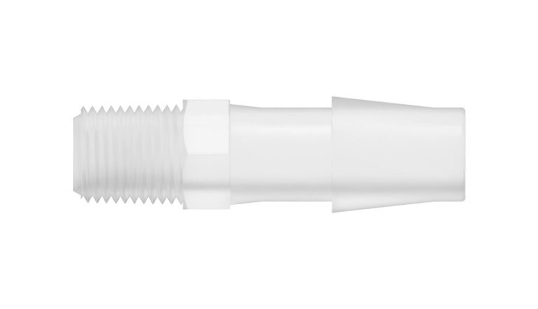 3/8" x 1/8-27 NPT lige gevindskåret slangenippel