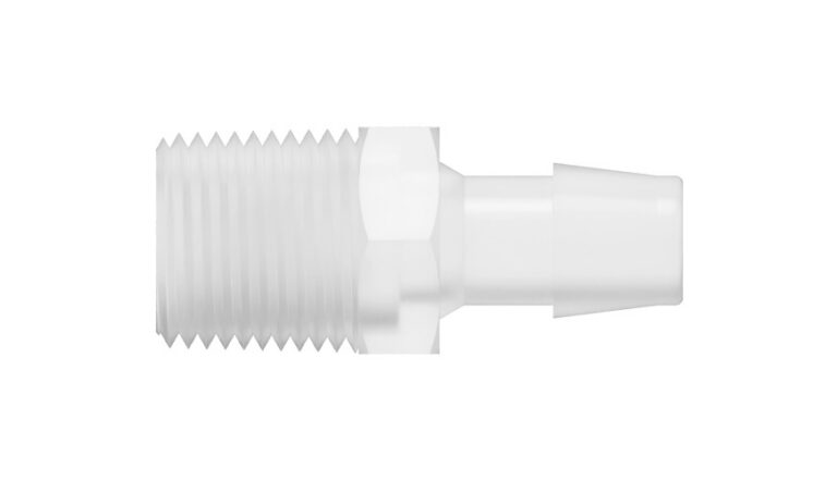 1/2" x 1/2-14 NPT lige gevindskåret slangenippel