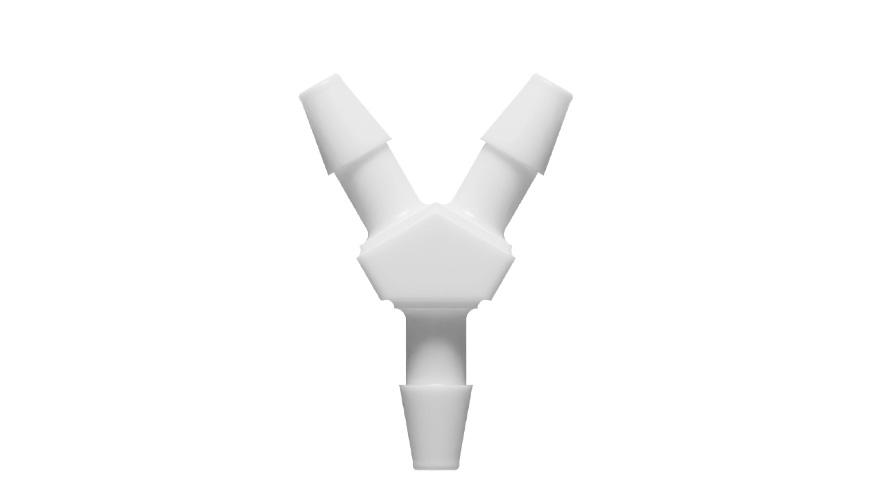 5/32" x 5/32" x 5/32" Y-slangenippel
