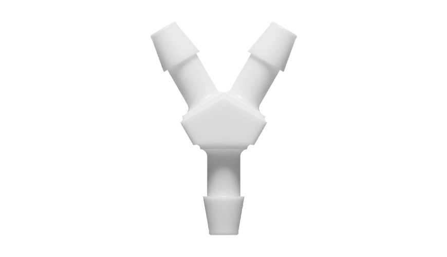 3/16" x 3/16" x 3/16" Y-slangenippel