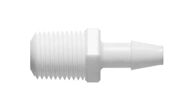 5/32" x 1/8-27 NPT gevindskåret slangenippel