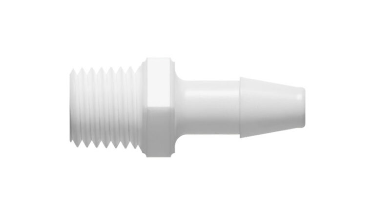 5/32" x 1/16-27 NPT gevindskåret slangenippel
