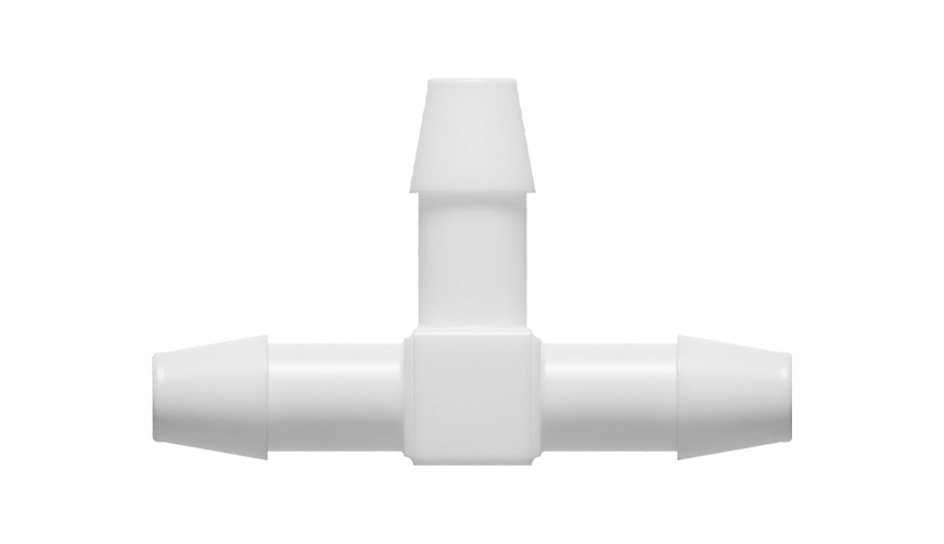 1/4" x 1/4" x 1/4" T-slangenippel, Kynar